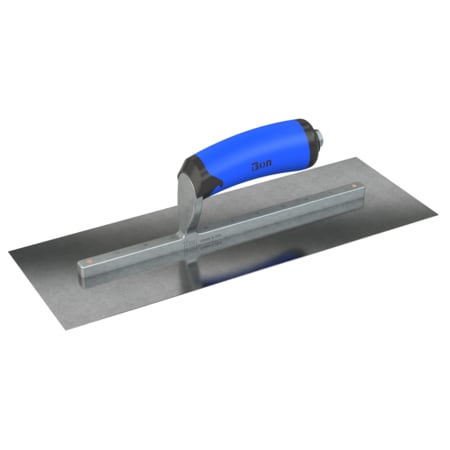 Steel City Trowels By Bon Finish Trowel, Square, Carbon Steel, 14 X 5, Comfort Grip 67-232